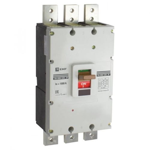 Выключатель автоматический ВА-99М  1250/1000А 3P 35кА EKF Basic | код. mccb99-1250-1000m | EKF 